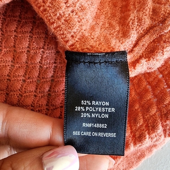 Torrid Apricot Brandy Everyday Soft Pointelle Pullover Women's Size 3. - Picture 4 of 7